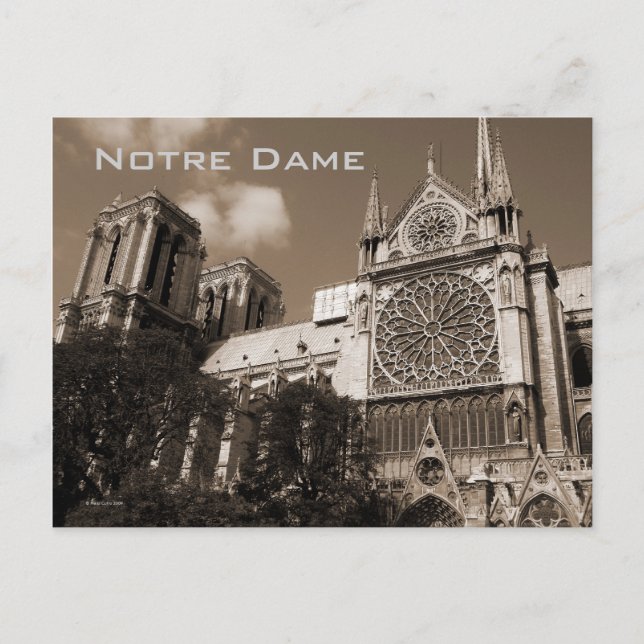 Postal Notre Dame Postcard (Anverso)