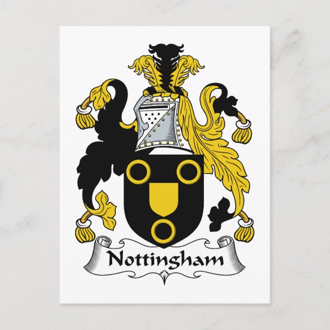 Postal Nottingham Family Crest (Anverso)