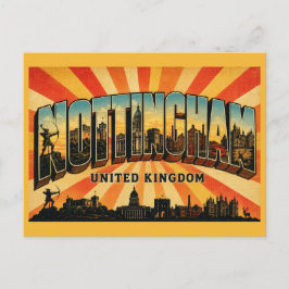Postal Nottingham Inglaterra Ciudad de Robin Hood