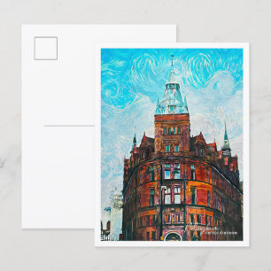 Postal Nottingham United Kingdom Oil Painting City