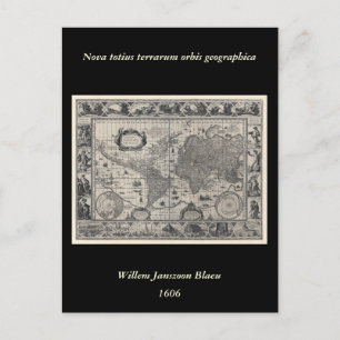 Postal Nova totius terrarum, Mapa Mundial de Antigüedades