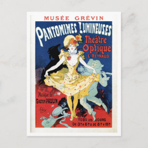 Postal Noveau de arte de la historia del cine vintage