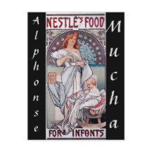 Noveau de arte, Nestle baby food de Alphonse Mucha