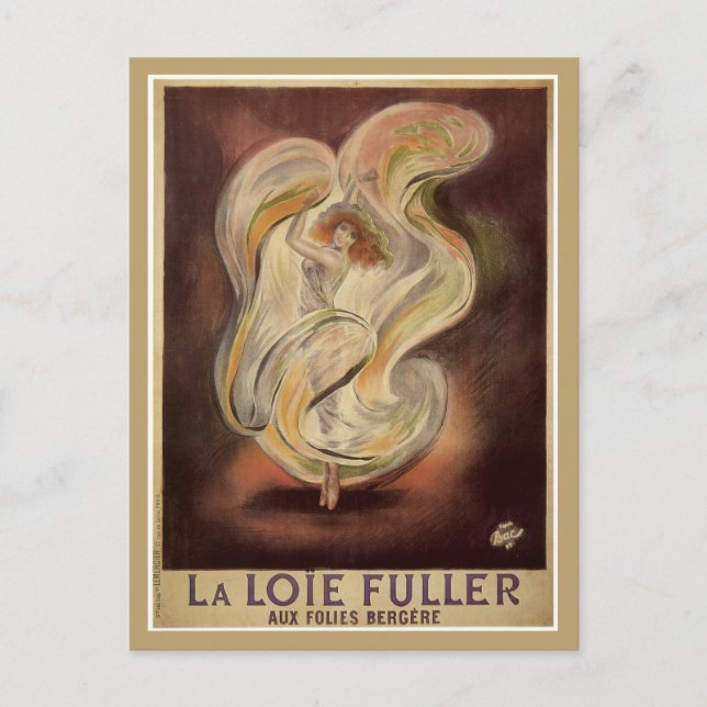 Postal Noveau de arte vintage (Anverso)