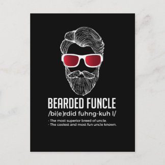 Postal Novedad divertida de definición de funcle con barb