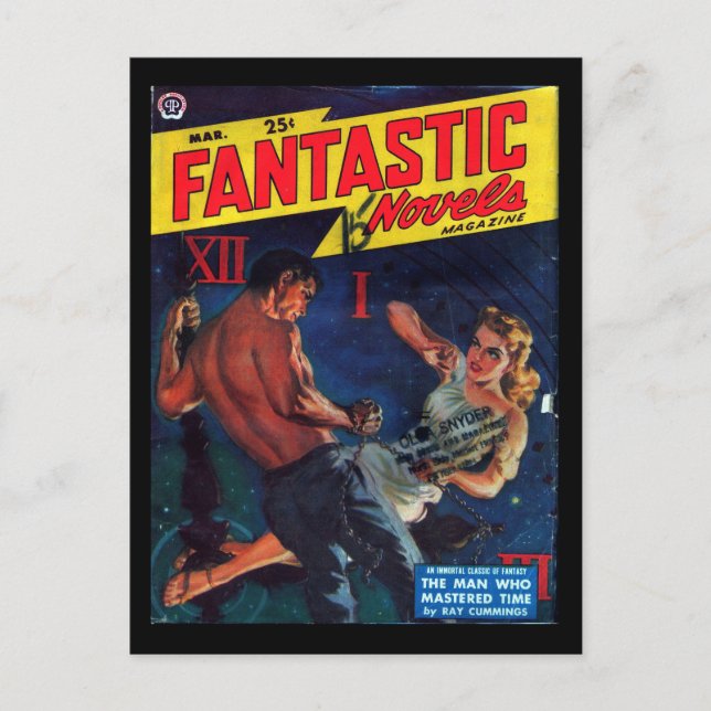 Postal Novelas fantásticas - Arte Pulp 1950.37 (Anverso)