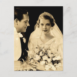 Postal Novia casera y novio