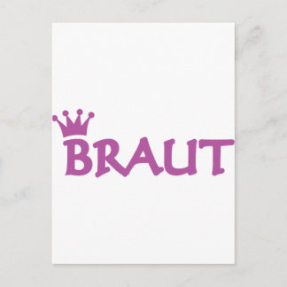 Postal novia con icono de la corona