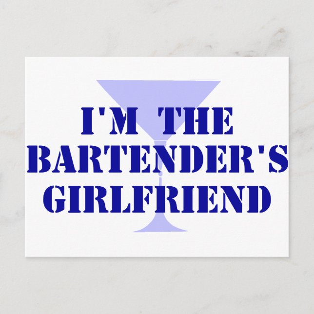 Postal Novia de Bartender (Anverso)