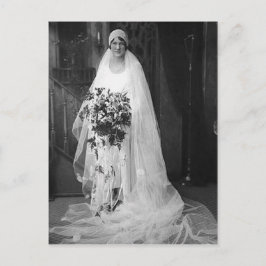 Postal Novia de bodas ventilado