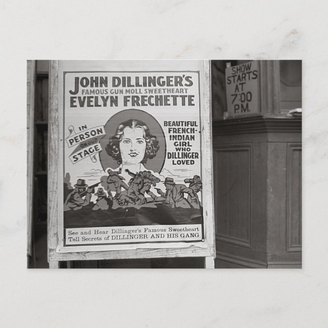 Postal Novia de Dillinger, 1938 (Anverso)