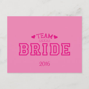 Postal Novia de equipo