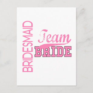 Postal Novia de equipo 1 BRIDESMAID