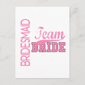 Postal Novia de equipo 1 BRIDESMAID