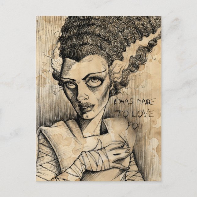 Postal Novia de Frank Made para amarte (Anverso)