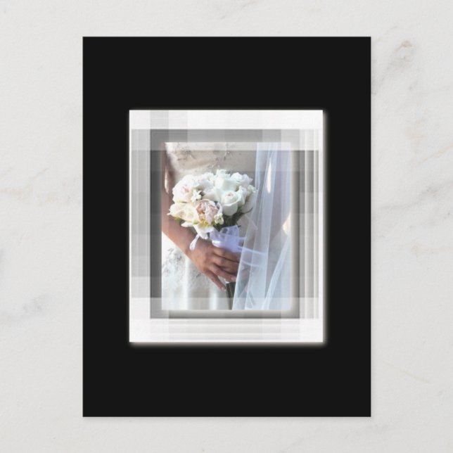 Postal novia floral (Anverso)
