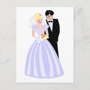Postal Novia formal y Groom