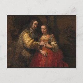 Postal Novia judía de Rembrandt van Rijn