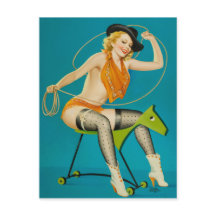 Novia montando el alfiler de caballo