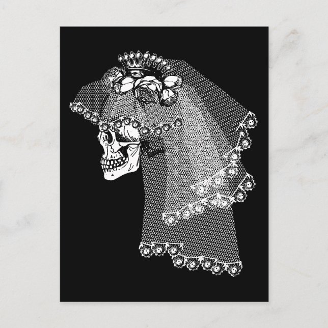 Postal Novia Skull (Anverso)