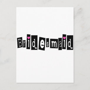 Postal Novia (Sq Blk)