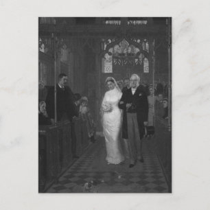 Postal Novia victoriana