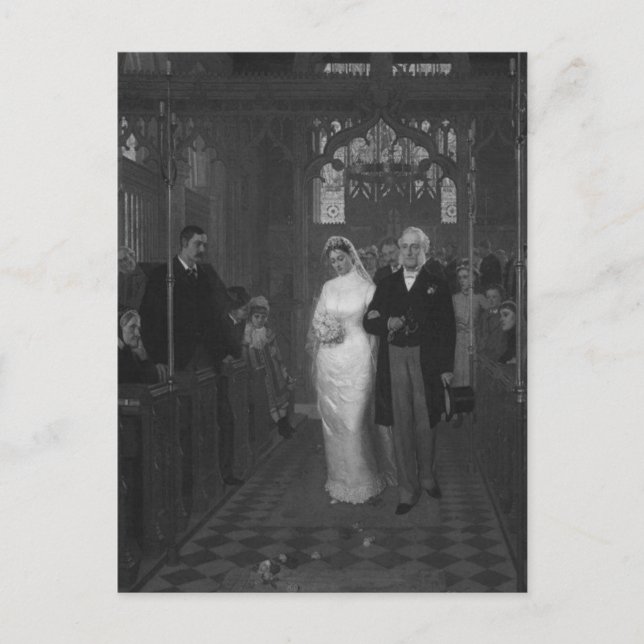 Postal Novia victoriana (Anverso)