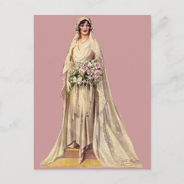 Postal Novia Vintage (Anverso)