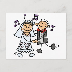 Postal Novia y Groom celebran