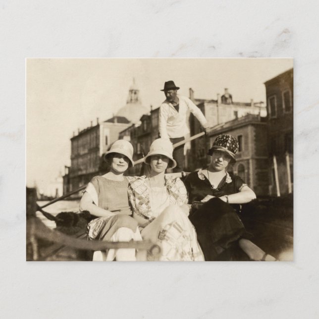 Postal Novias de Venecia en 1921 (Anverso)