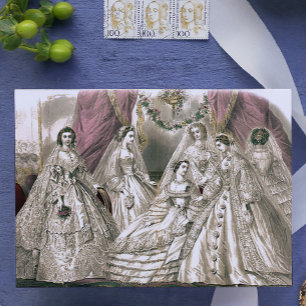 Postal Novias victorianas