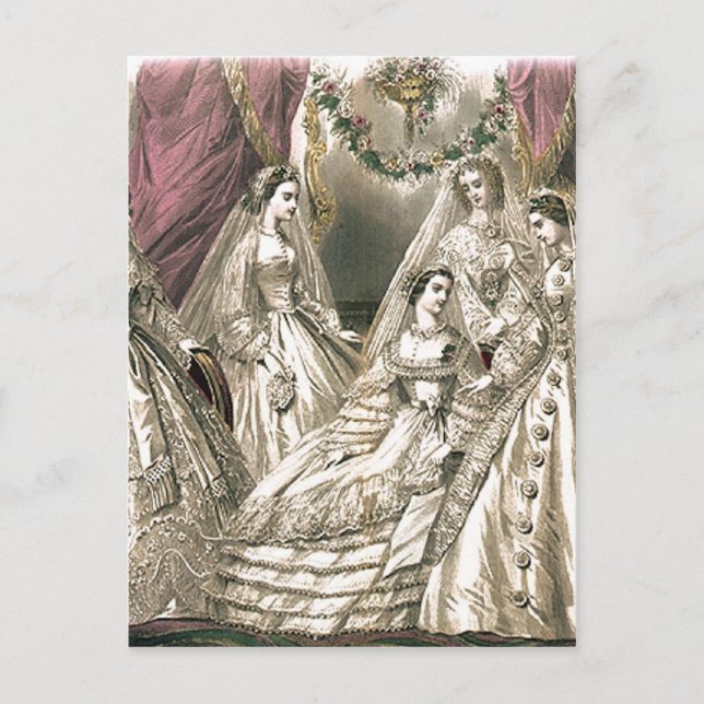 Postal Novias victorianas (Anverso)
