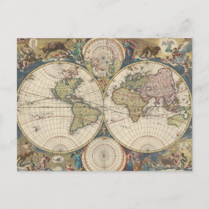 Postal Novissima Totius Terrarum Orbis Tabula