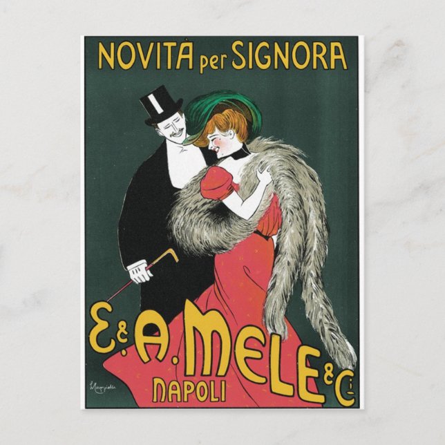 Postal Novita por signora de Leonetto Cappiello (Anverso)