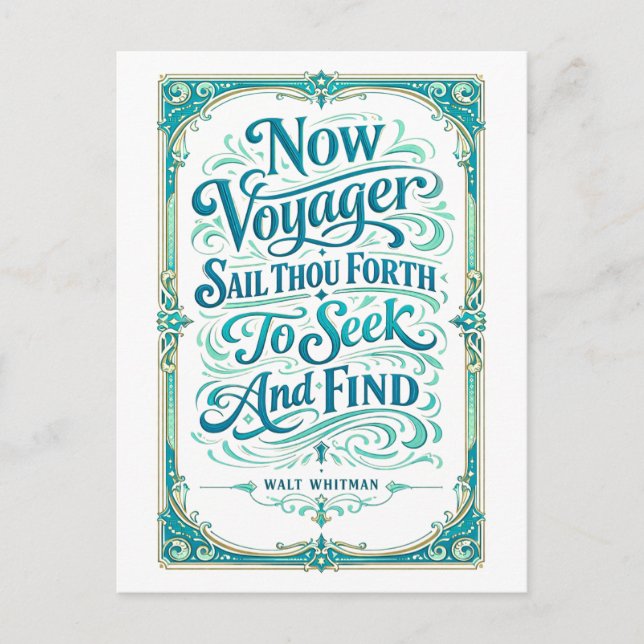Postal "Now Voyager" Cita (Anverso)