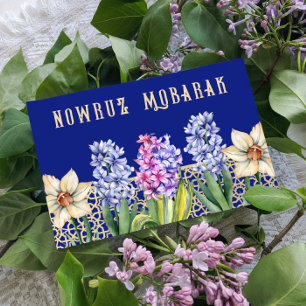 Postal Nowruz Mobarak Primavera Blossoms Postcard