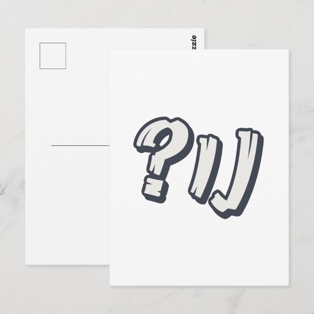 Postal "NU?" yiddish - La expresión judía perfecta (Anverso / Reverso)