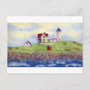 Postal Nubble Light, Cape Neddick, York Maincard Postcard