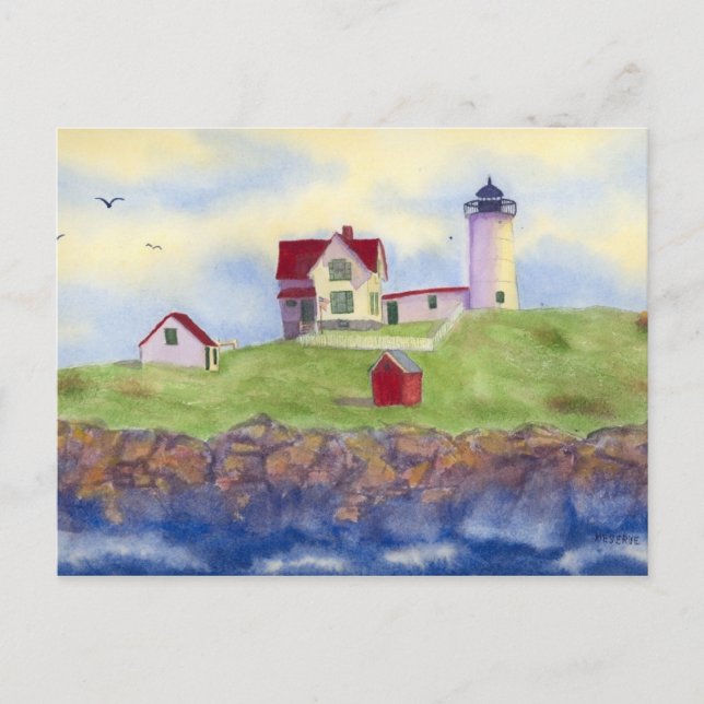 Postal Nubble Light House York Maincard (Anverso)