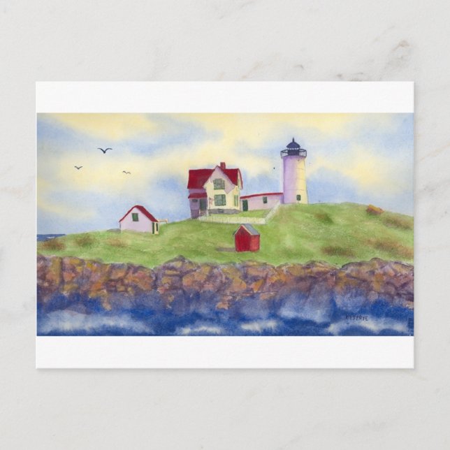 Postal Nubble Light House York Maine (Anverso)