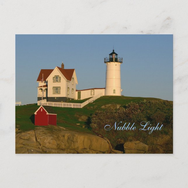 Postal Nubble Light, York, Maincard (Anverso)