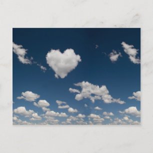Postal Nube con forma de corazón