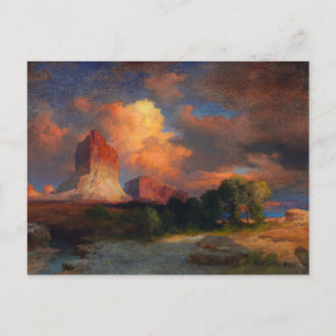 Postal Nube de atardecer, río verde, Wyoming por Thomas M