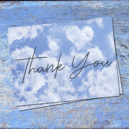 Postal Nube De Corazón Aburrido En Cielo Azul Feliz