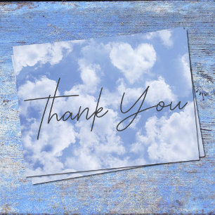 Postal Nube De Corazón Aburrido En Cielo Azul Feliz