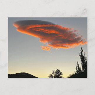Postal Nube de puesta de sol en Reno Nevada