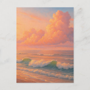 Postal Nube del Mar de Atardecer - Estilo de Pintura Past