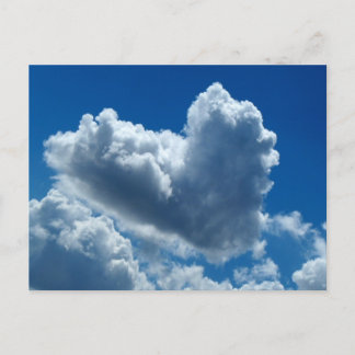 Postal Nube en forma de corazón