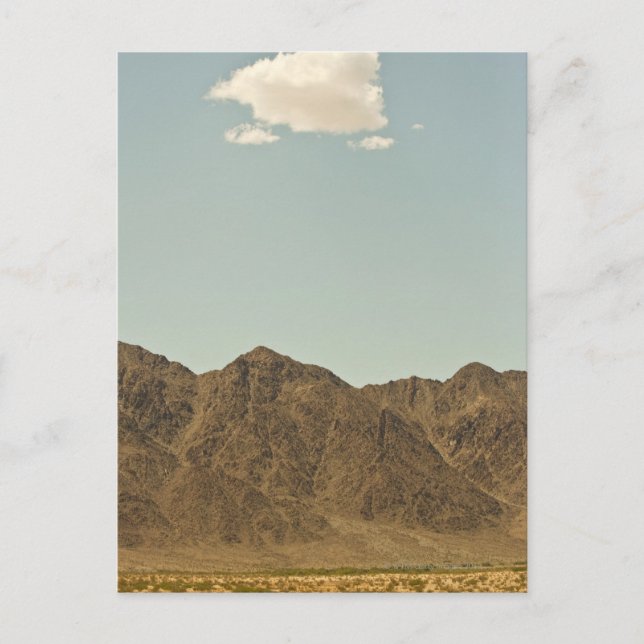 Postal Nube sobre el desierto y las montañas de Nevada (Anverso)