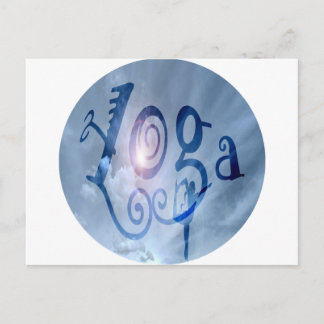 Postal Nubes al aire libre de yoga